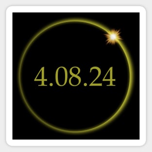 Solar Eclipse April 8, 2024. Sticker